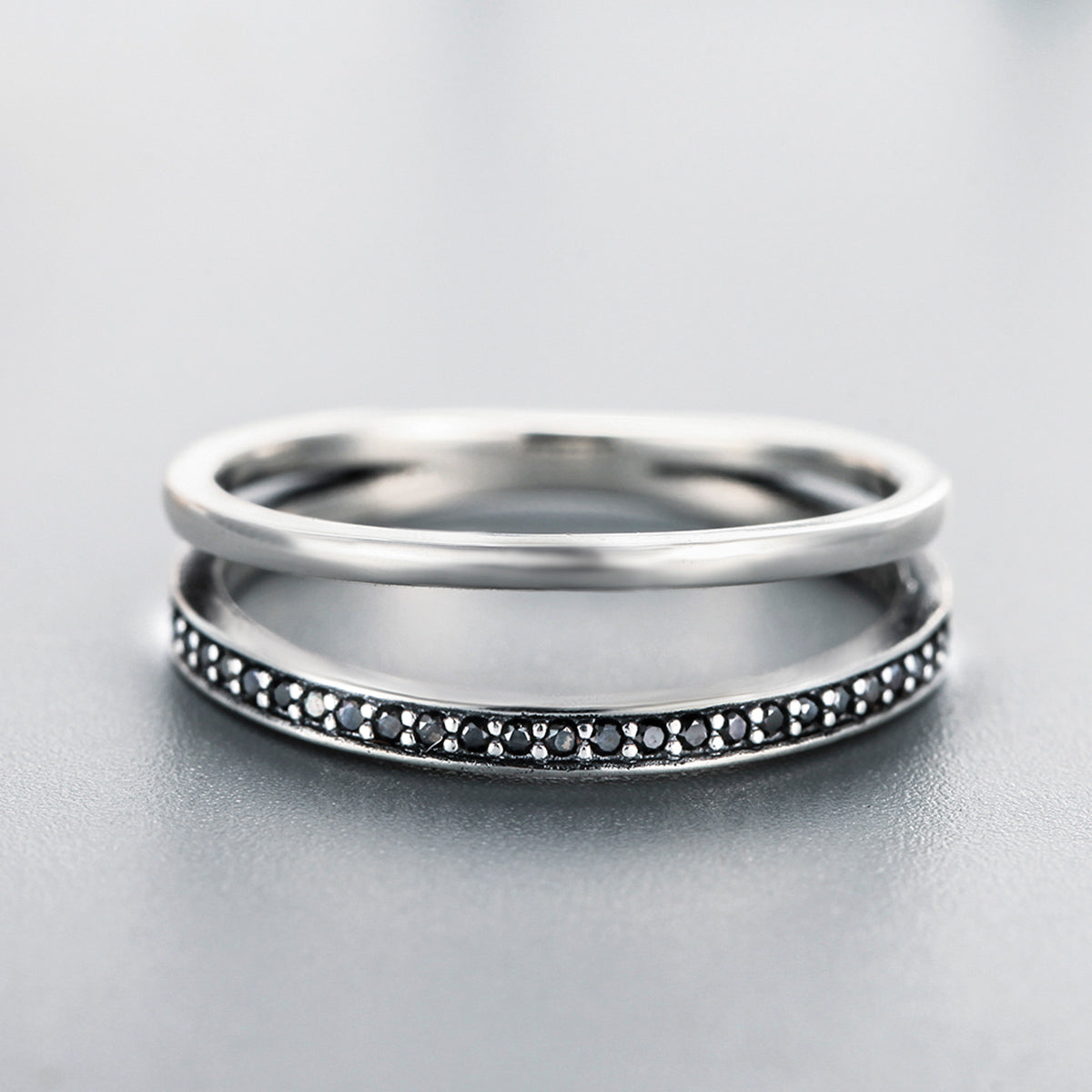 925 Sterling Silver 0.6CM Width Ring Size 6 for Women
