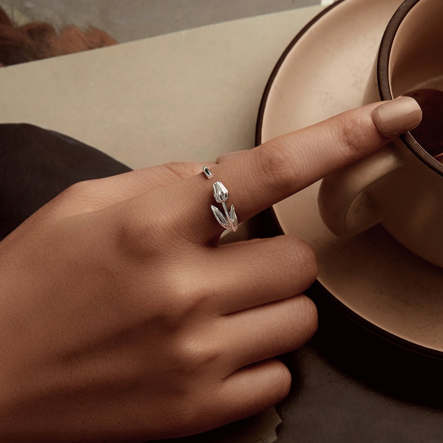 925 Sterling Silver Plated White Gold 0.18cm Rings for Women