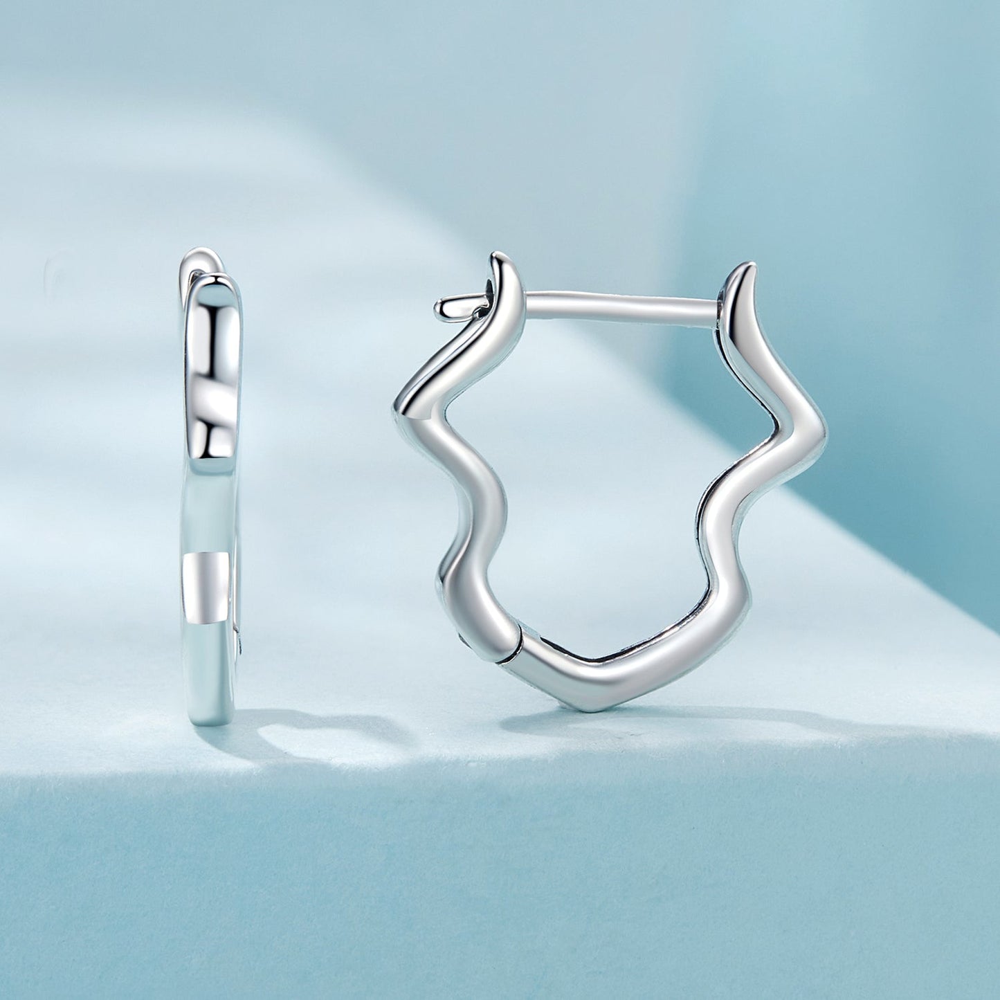 925 Sterling Silver & Oxidized Silver Earrings for Women