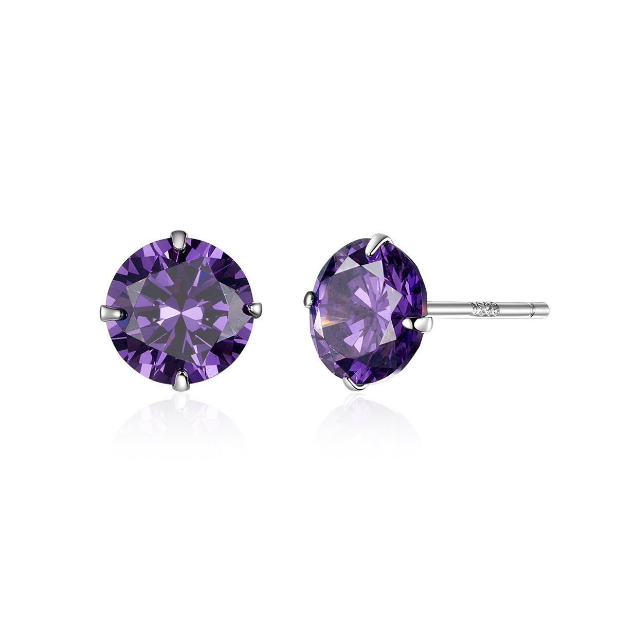 925 Sterling Silver Earrings with Pavé Setting CZ