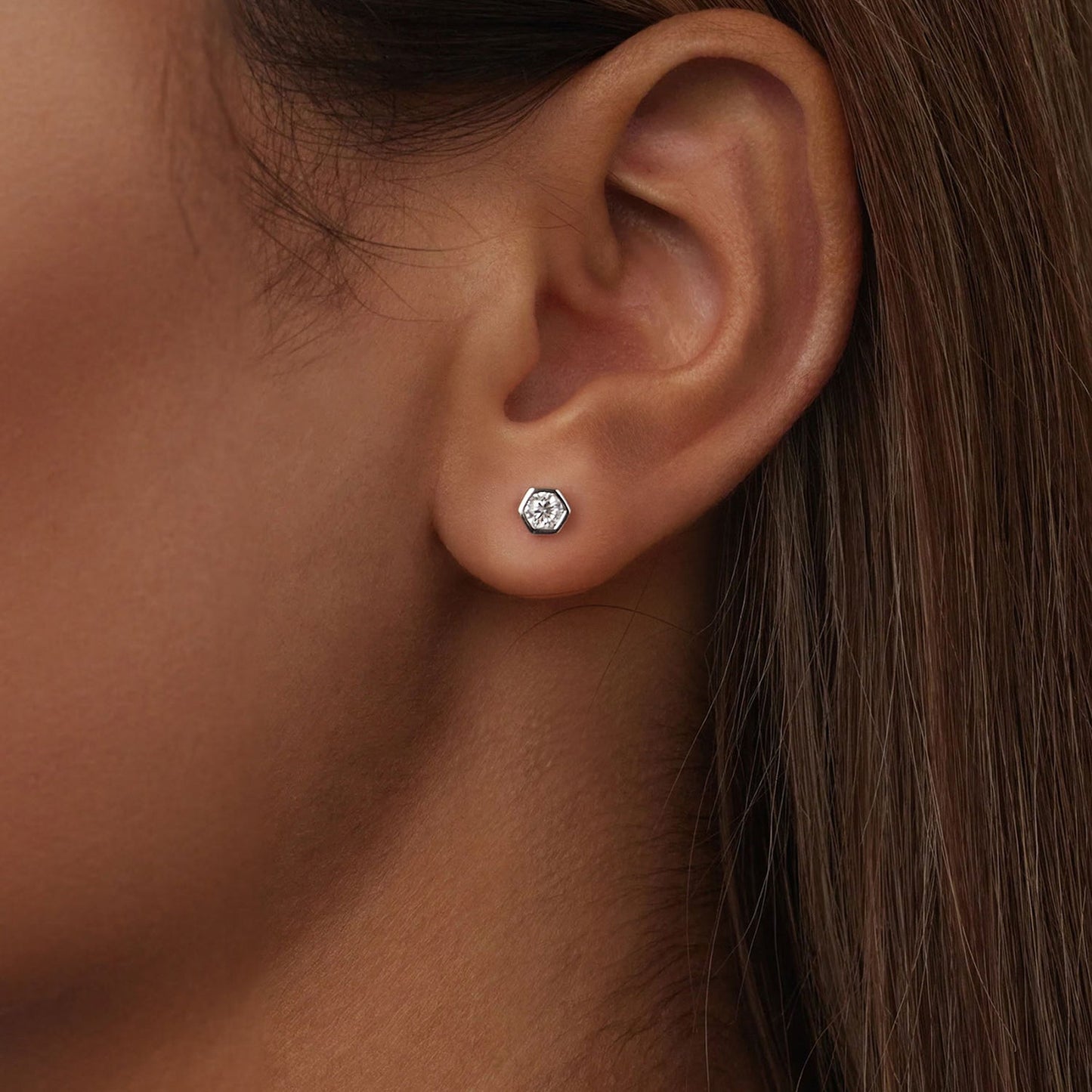 925 Sterling Silver 0.3 Carat Moissanite Earrings for Women