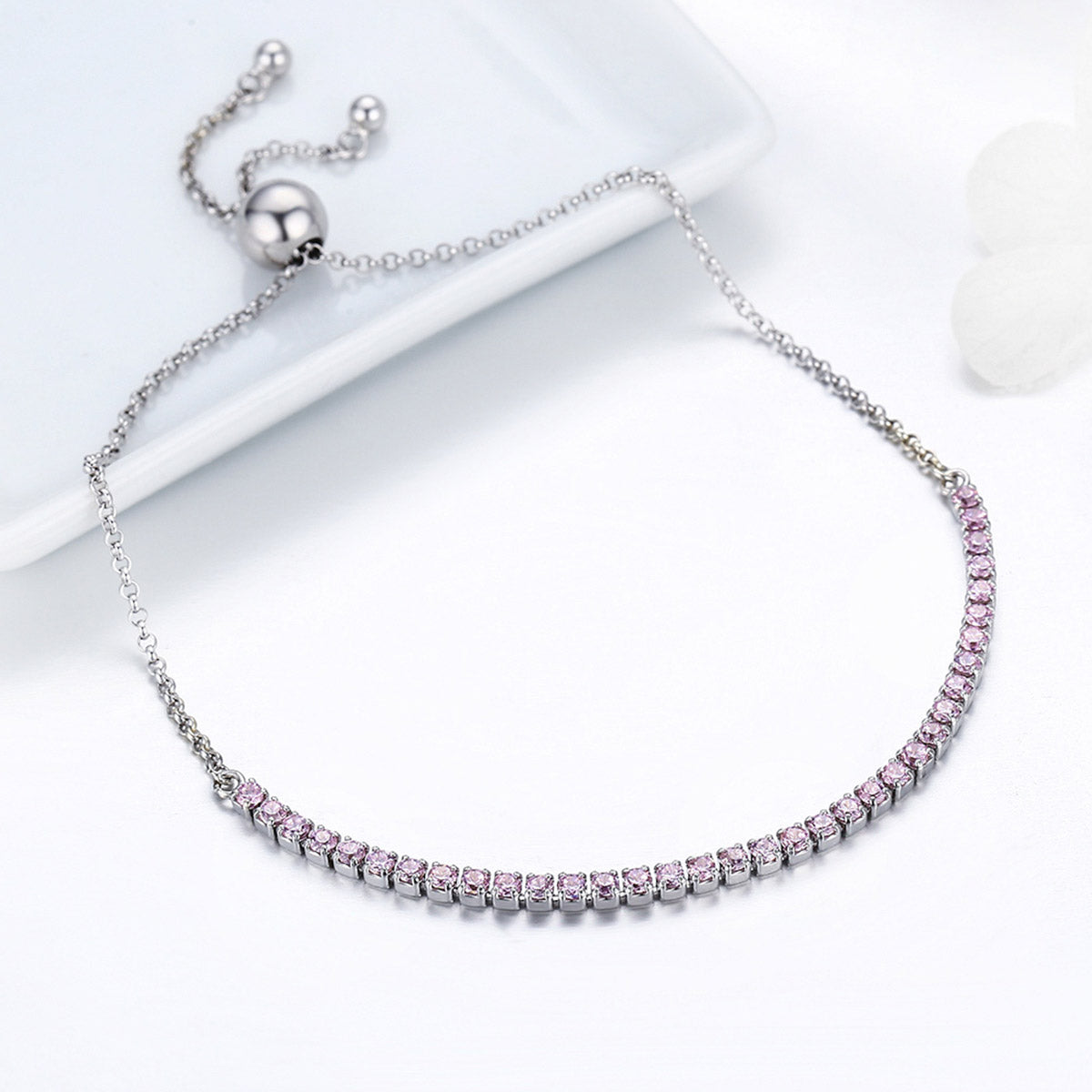 925 Sterling Silver Bracelet 27cm for Women