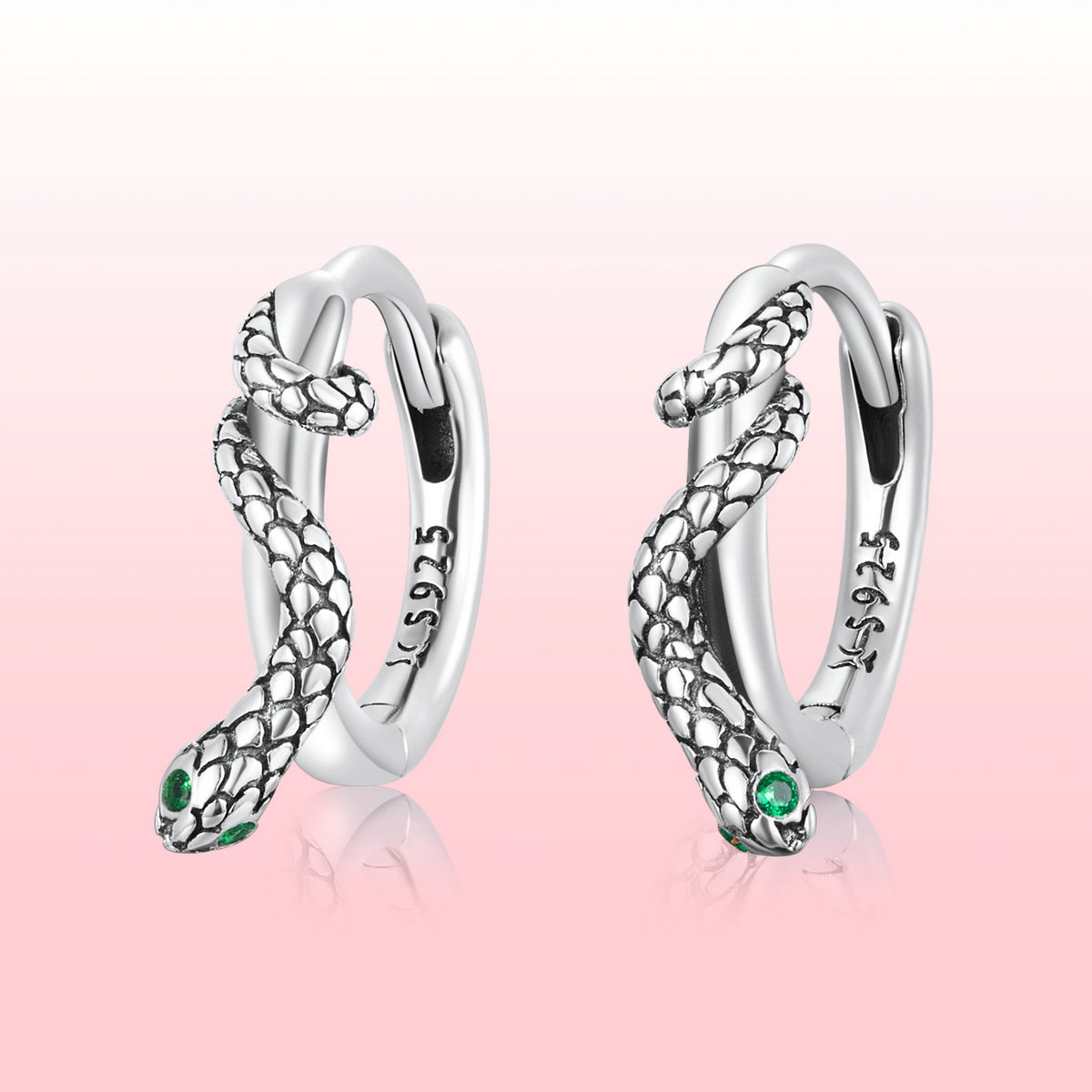 925 Sterling Silver Earrings with Pavé Setting CZ
