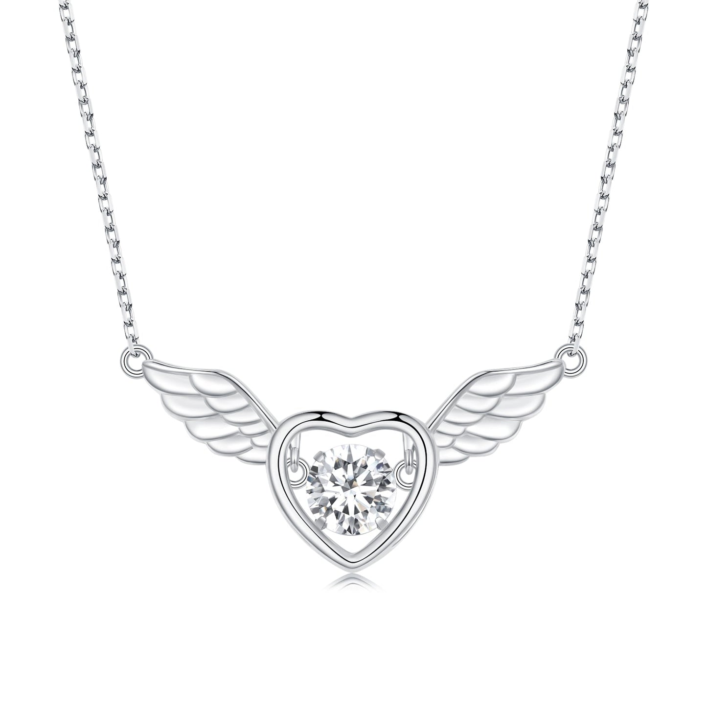 925 Sterling Silver Adjustable Necklace with Zircon and CZ for Women