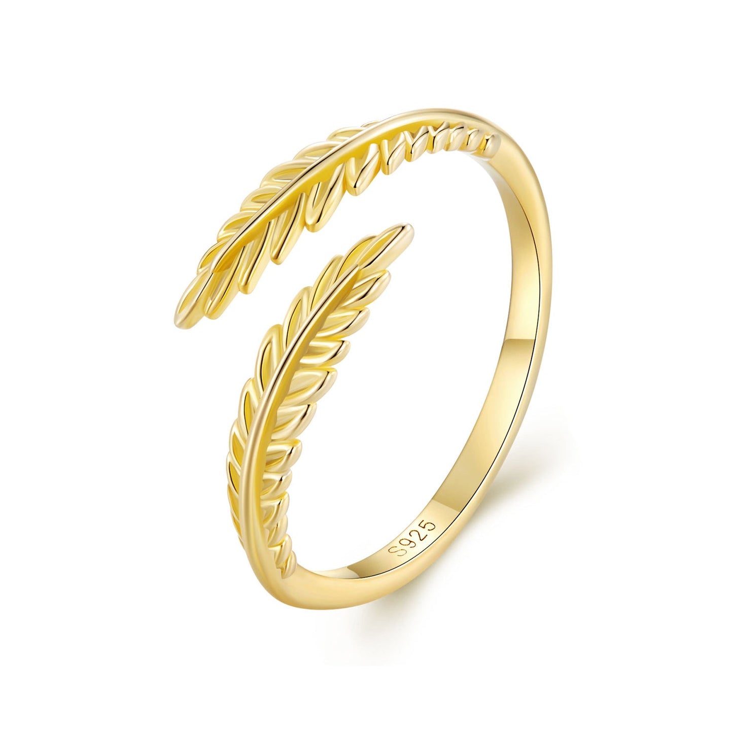 S925 Sterling Silver Gold Plated 0.16cm Ring