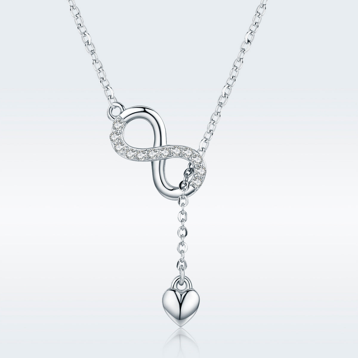 925 Sterling Silver Adjustable Necklace 38-45cm for Women