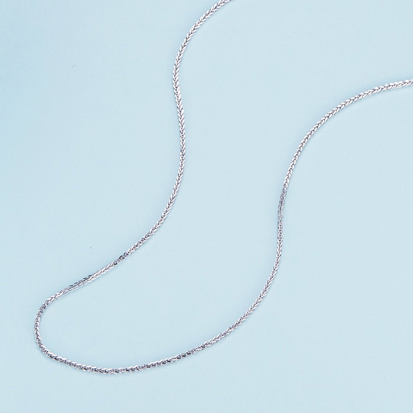 925 Sterling Silver Platinum Plated 45cm Chain Length Necklace for Women