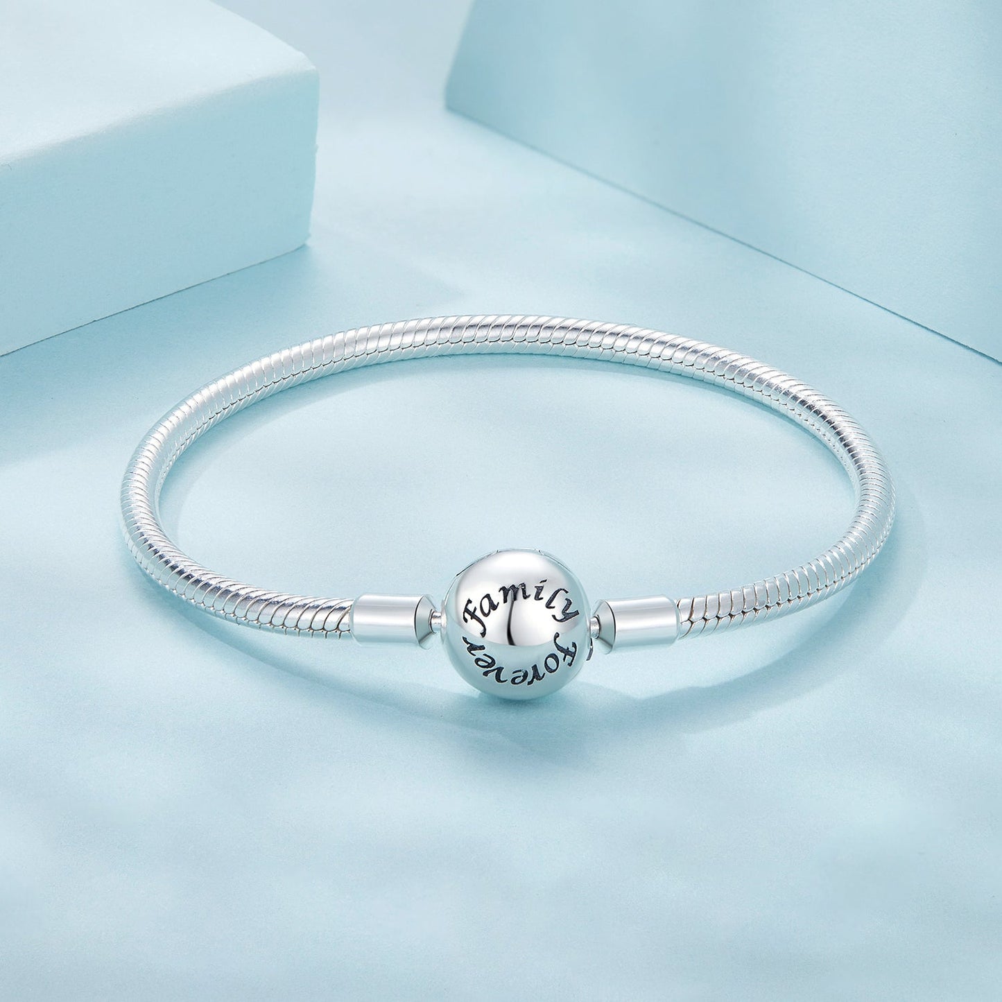 925 Sterling Silver Oxidized Silver White Gold 14.0mm Bracelet for Women