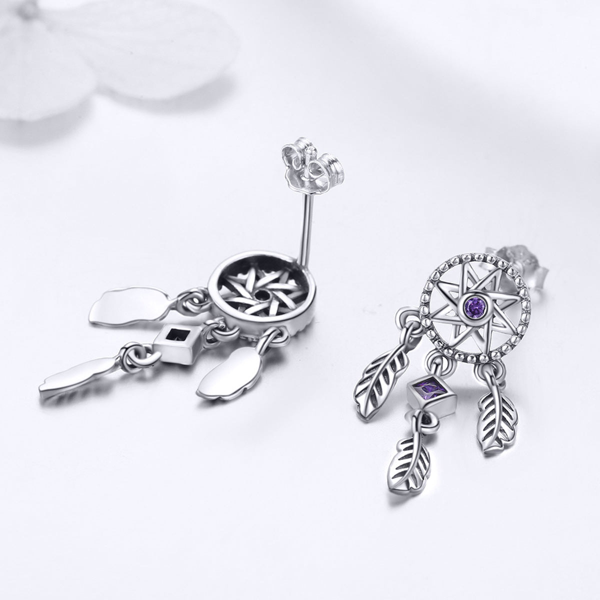 S925 Sterling Silver Pavé Setting CZ Earrings