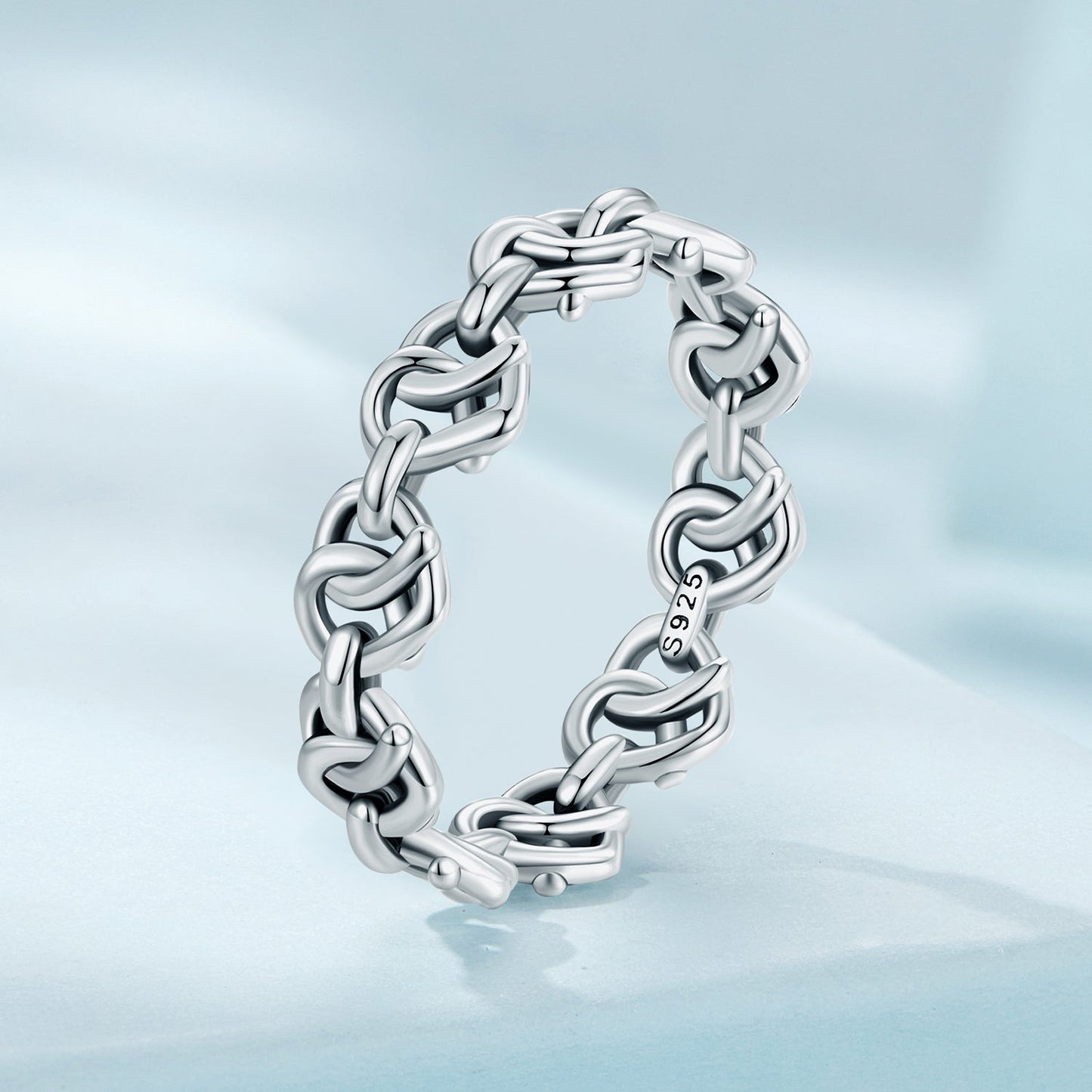 925 Sterling Silver Oxidized Ring - Size 6 for Women