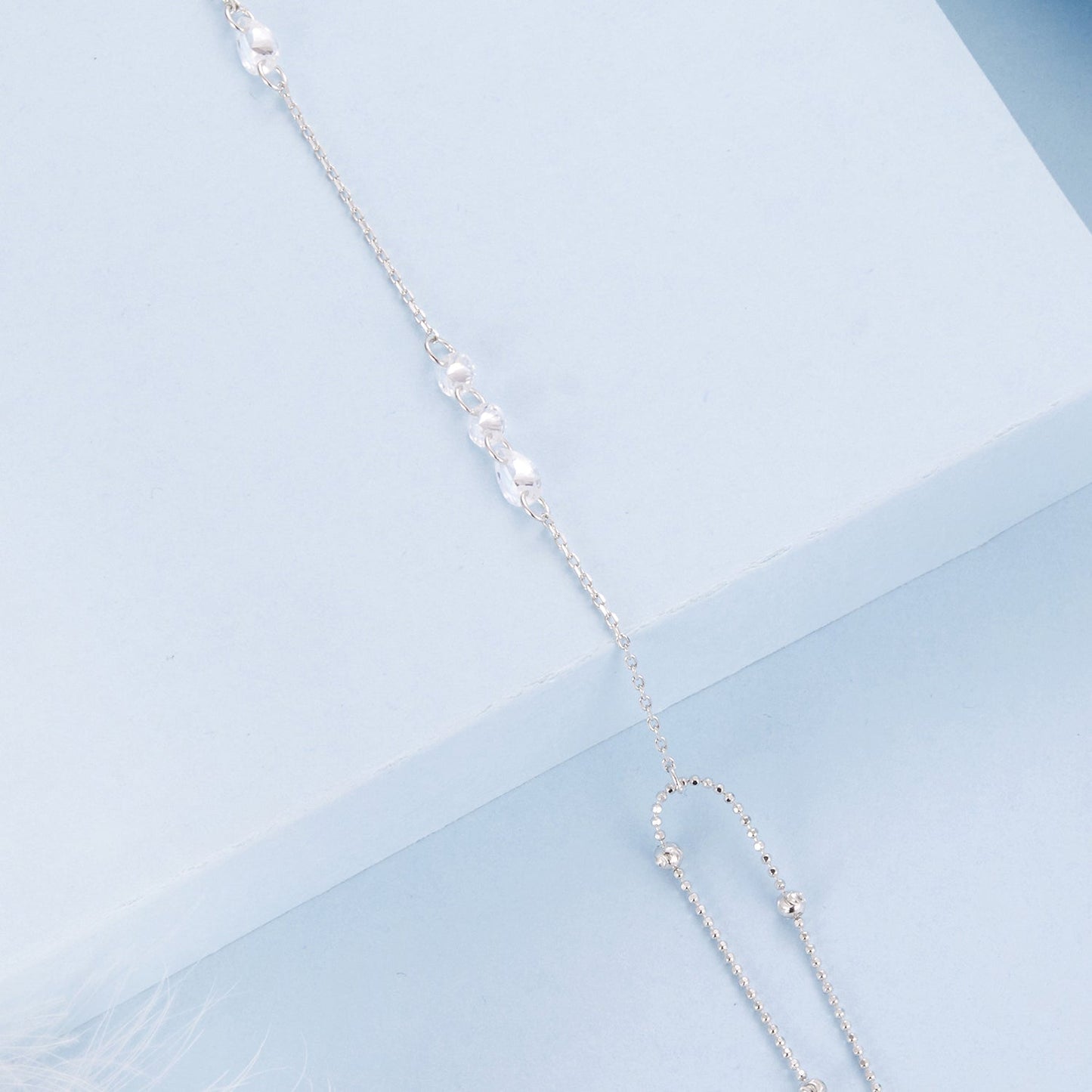 925 Sterling Silver White Gold Plated Bracelet with Pavé Setting CZ for Women