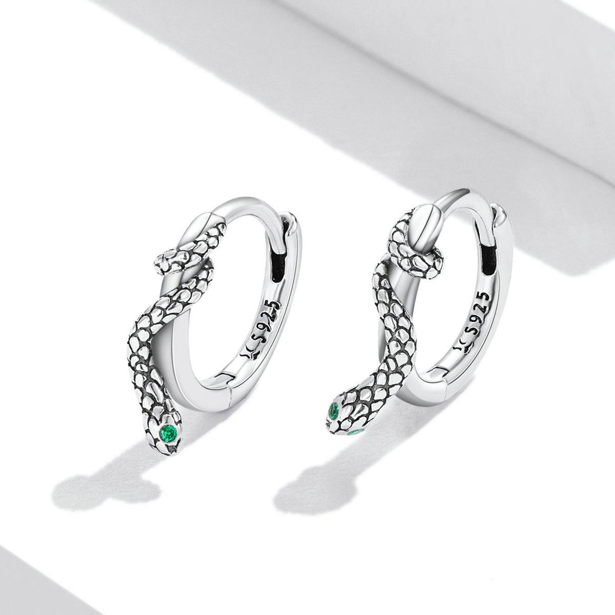 925 Sterling Silver Earrings with Pavé Setting CZ