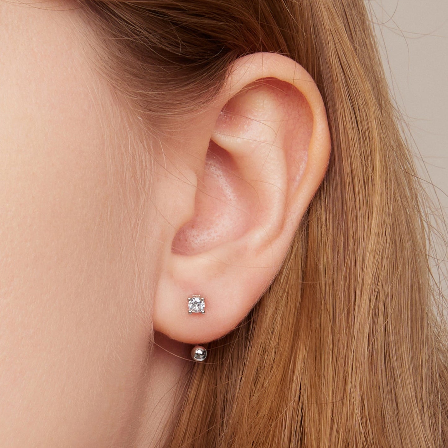 925 Sterling Silver Earrings for Women with CZ in Pavé Setting