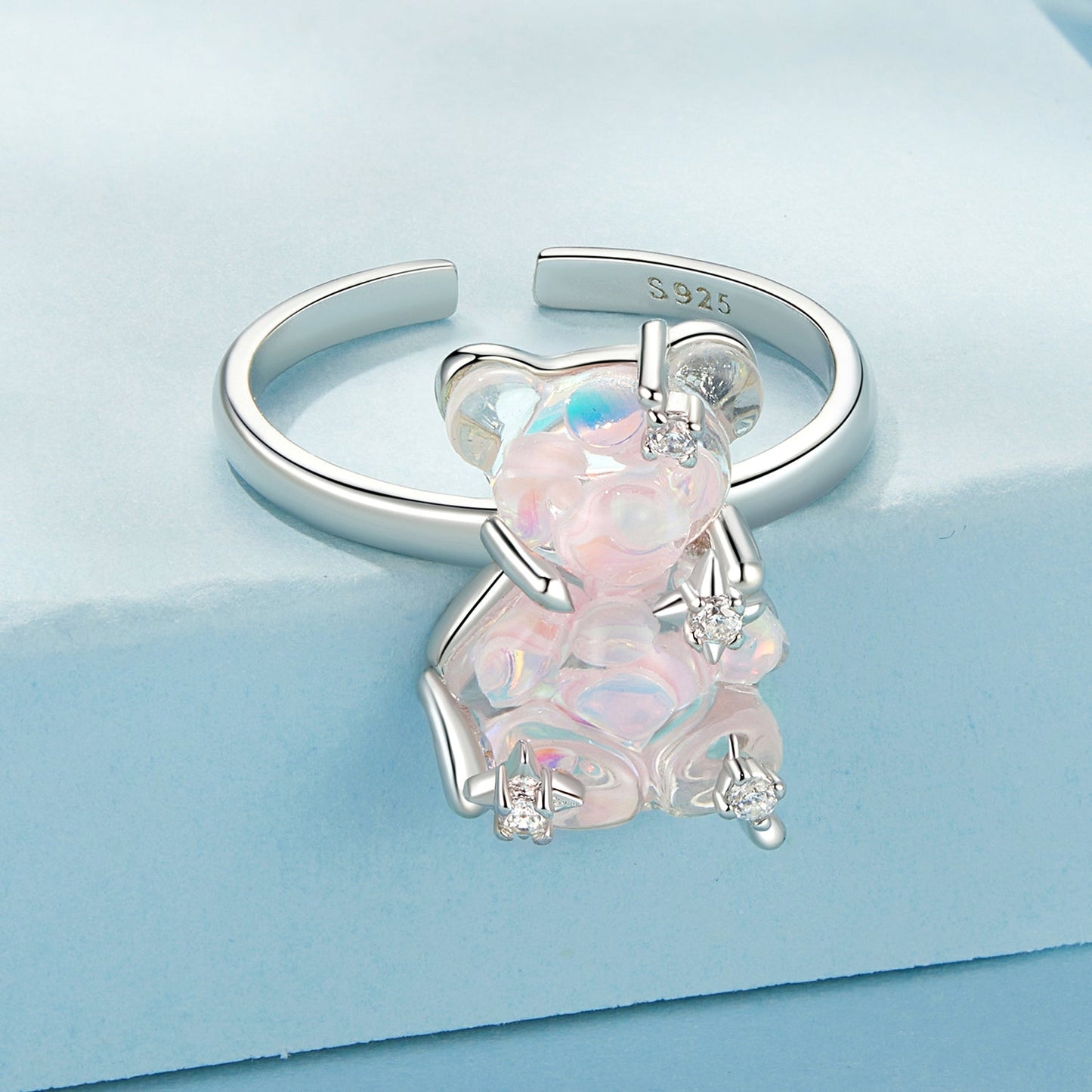 925 Sterling Silver Ring with Pavé Setting CZ for Women