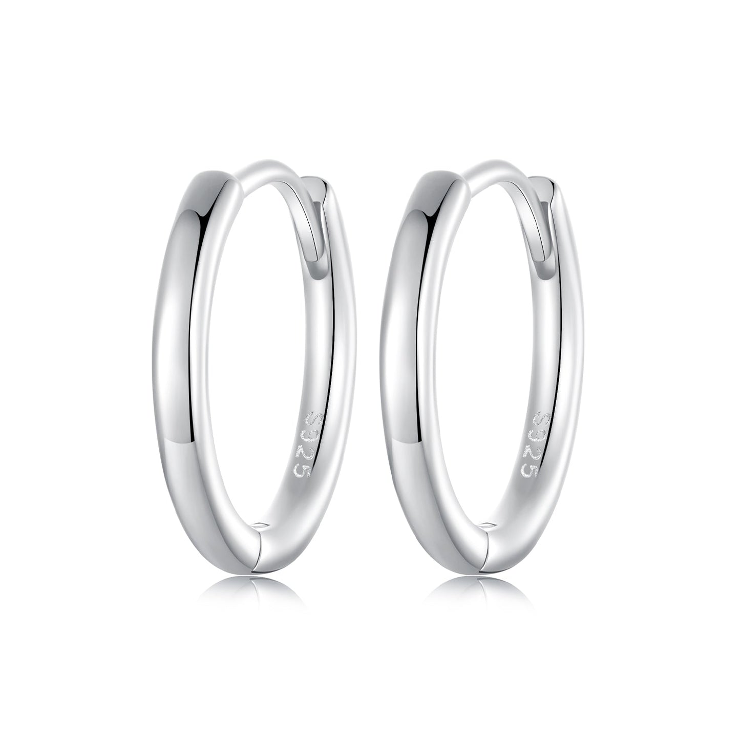 925 Sterling Silver & White Gold Plated Earrings for Women