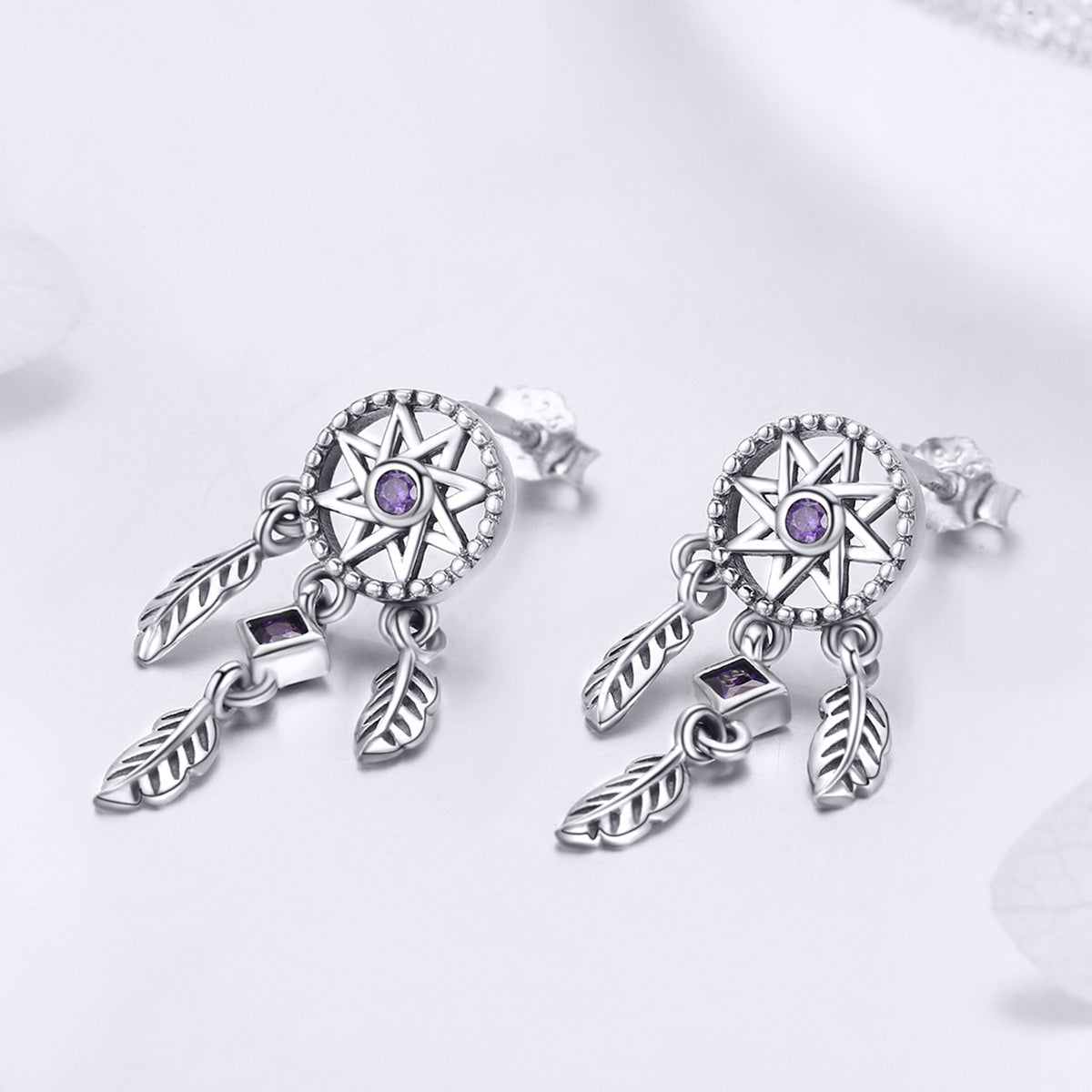 S925 Sterling Silver Pavé Setting CZ Earrings