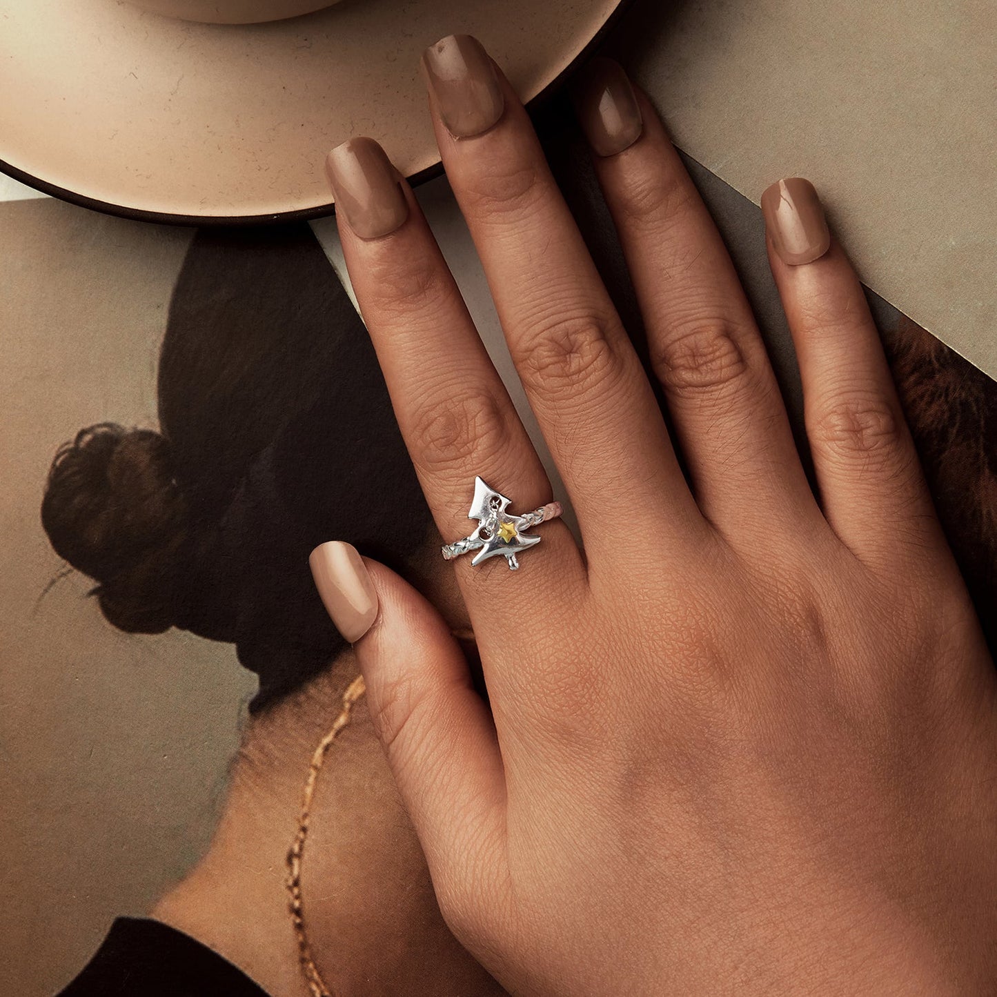 925 Sterling Silver Gold Plated Rings for Women