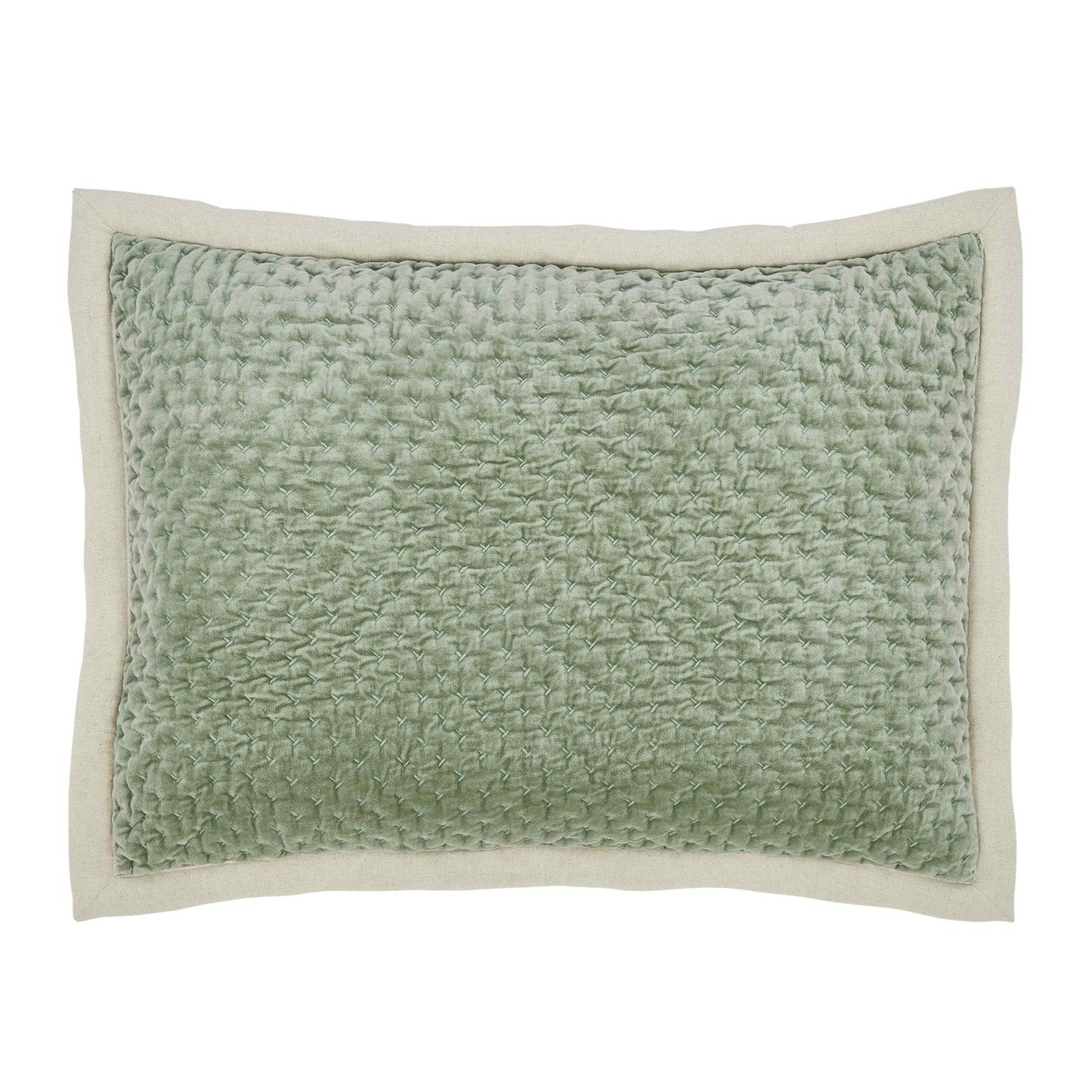 Maui Cross Stitch Velvet Quilt Sham