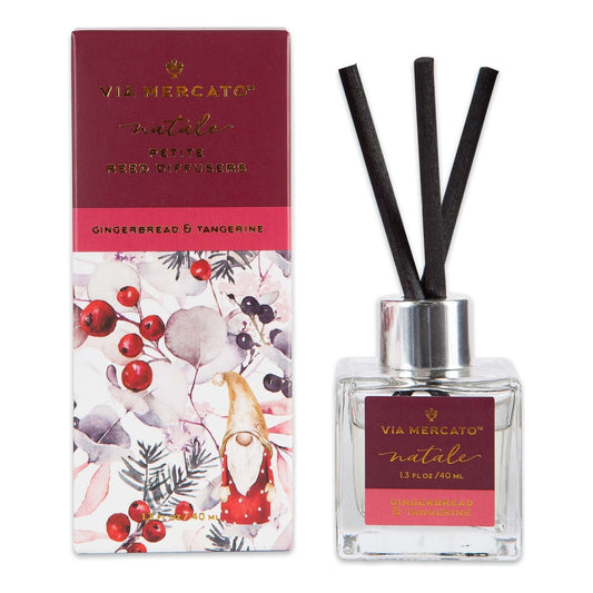 Via Mercato Gingerbread & Tangerine Petite Reed Diffuser 1.3oz