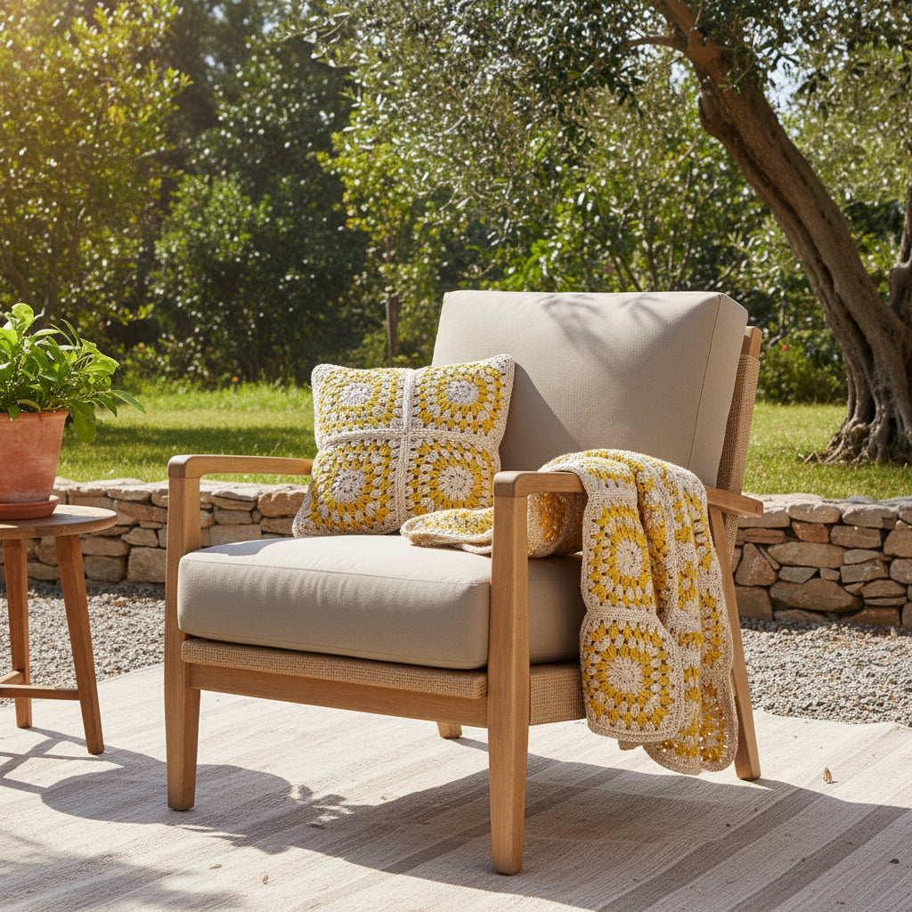 Raffia Cushion