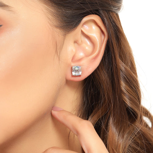 4.20cttw Crystal Rainbow Mystic Quartz .925 Sterling Silver Earrings