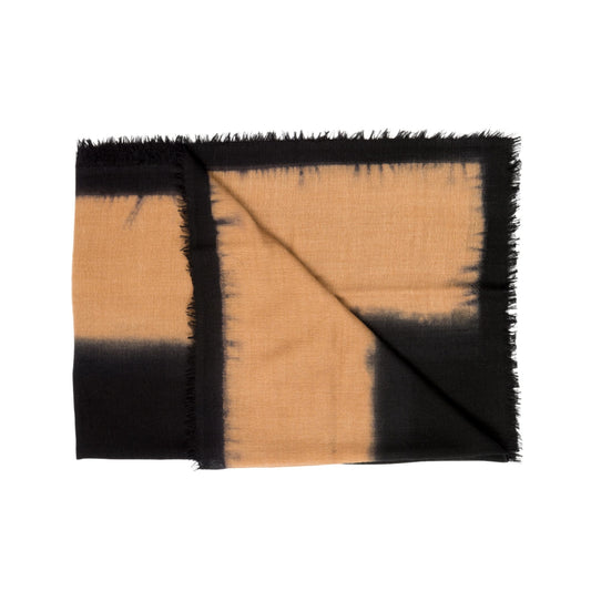Iris Brown Cashmere Merino Handwoven Scarf