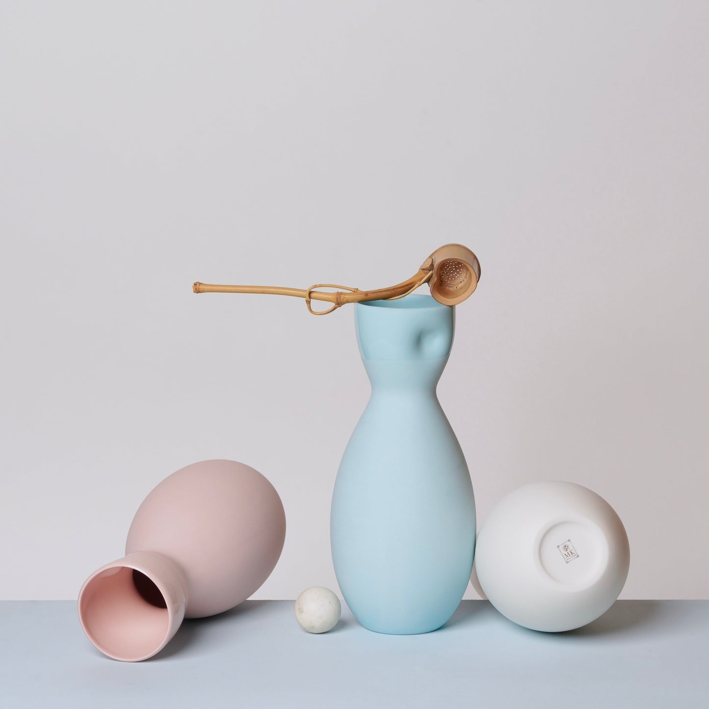 Unique Series Thumb Print Porcelain Carafe or Vase