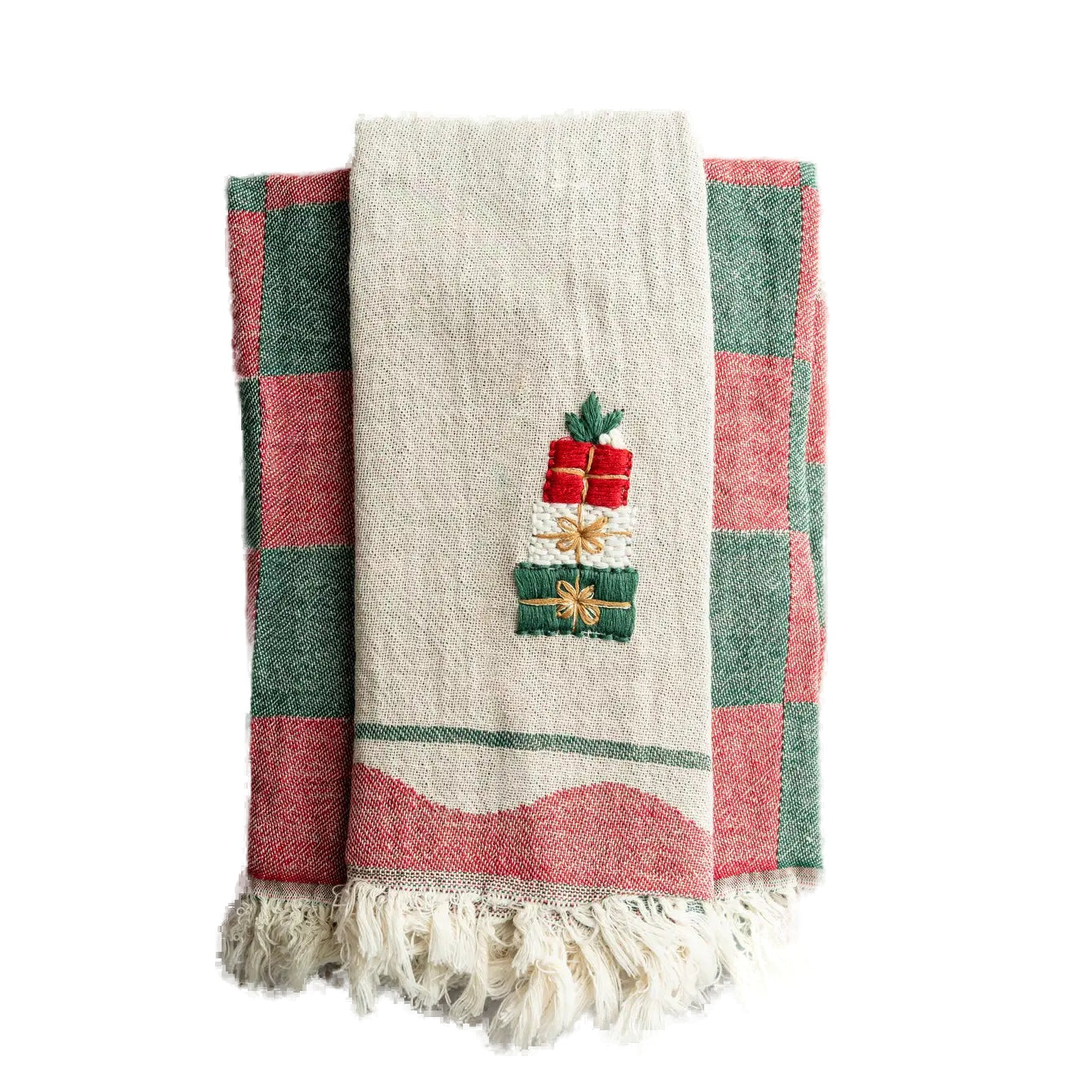 Gift Boxes Hand-Stitched Tea Towel Set