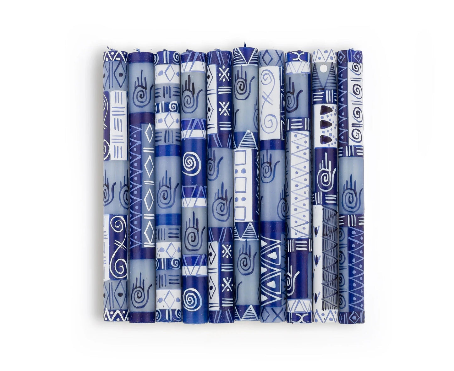 Hamsa Painted Candles