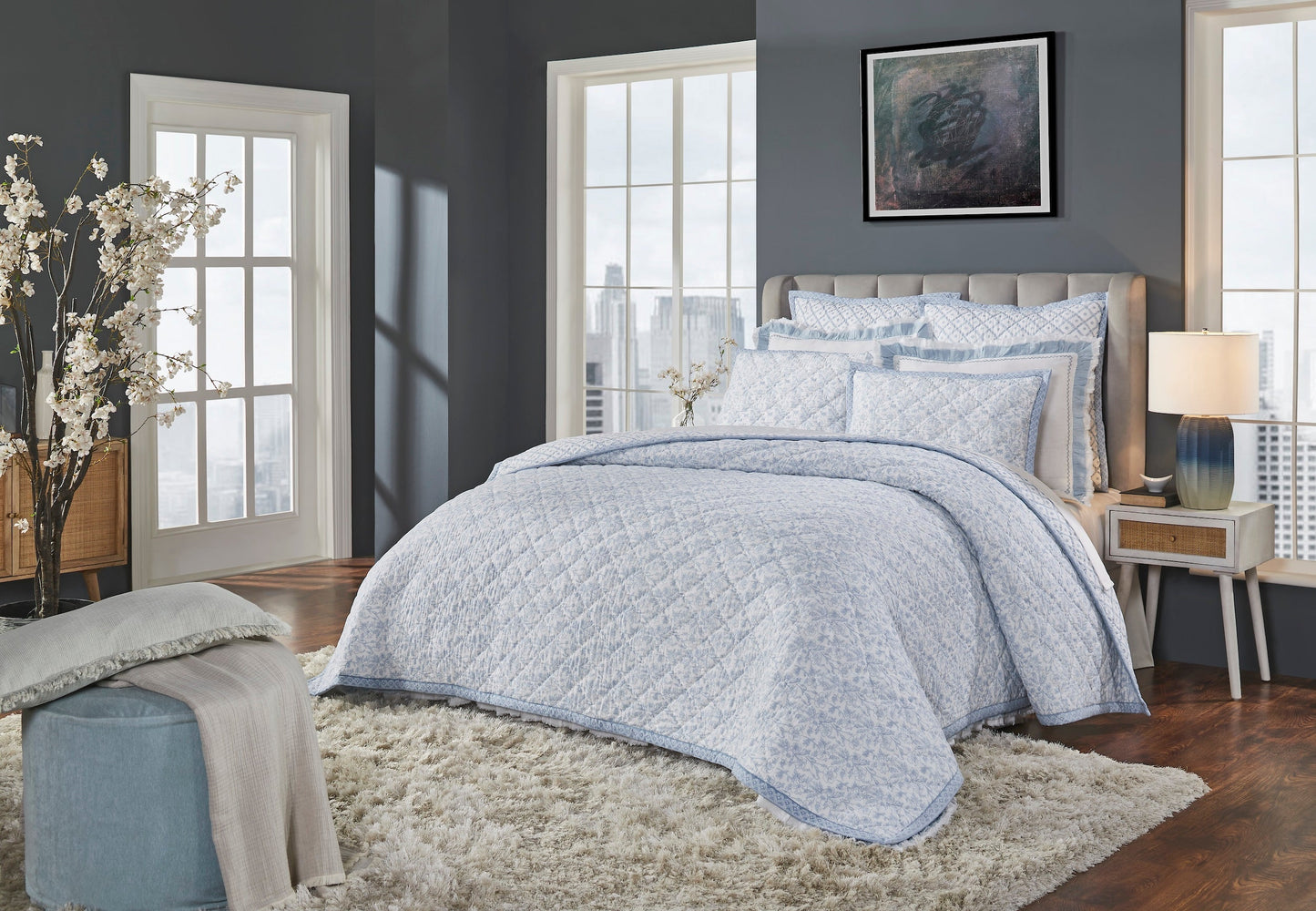 Bliss Printed Cotton Quilted Quilt