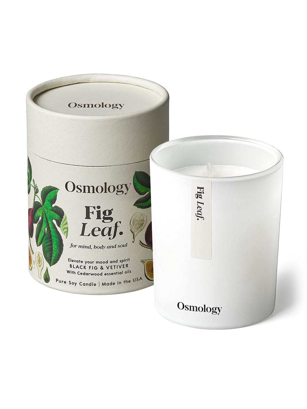 Fig Leaf Scented Candle - Black Fig Vetiver and Cedarwood