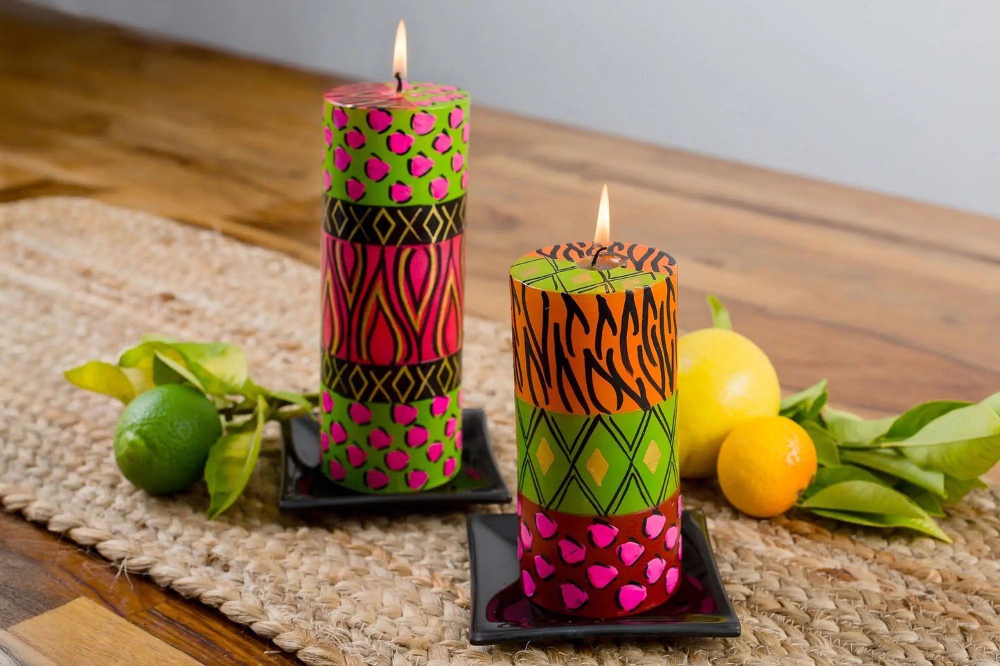 Wild Animal Painted Candles