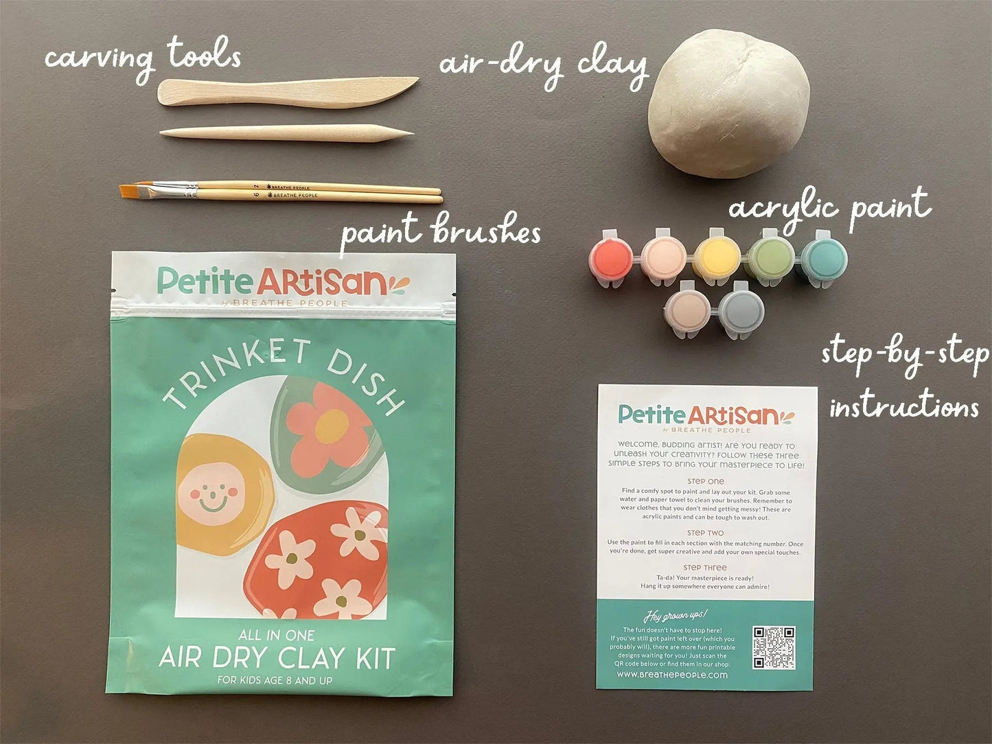 Petite Artisan Pinch Pot Clay Kit
