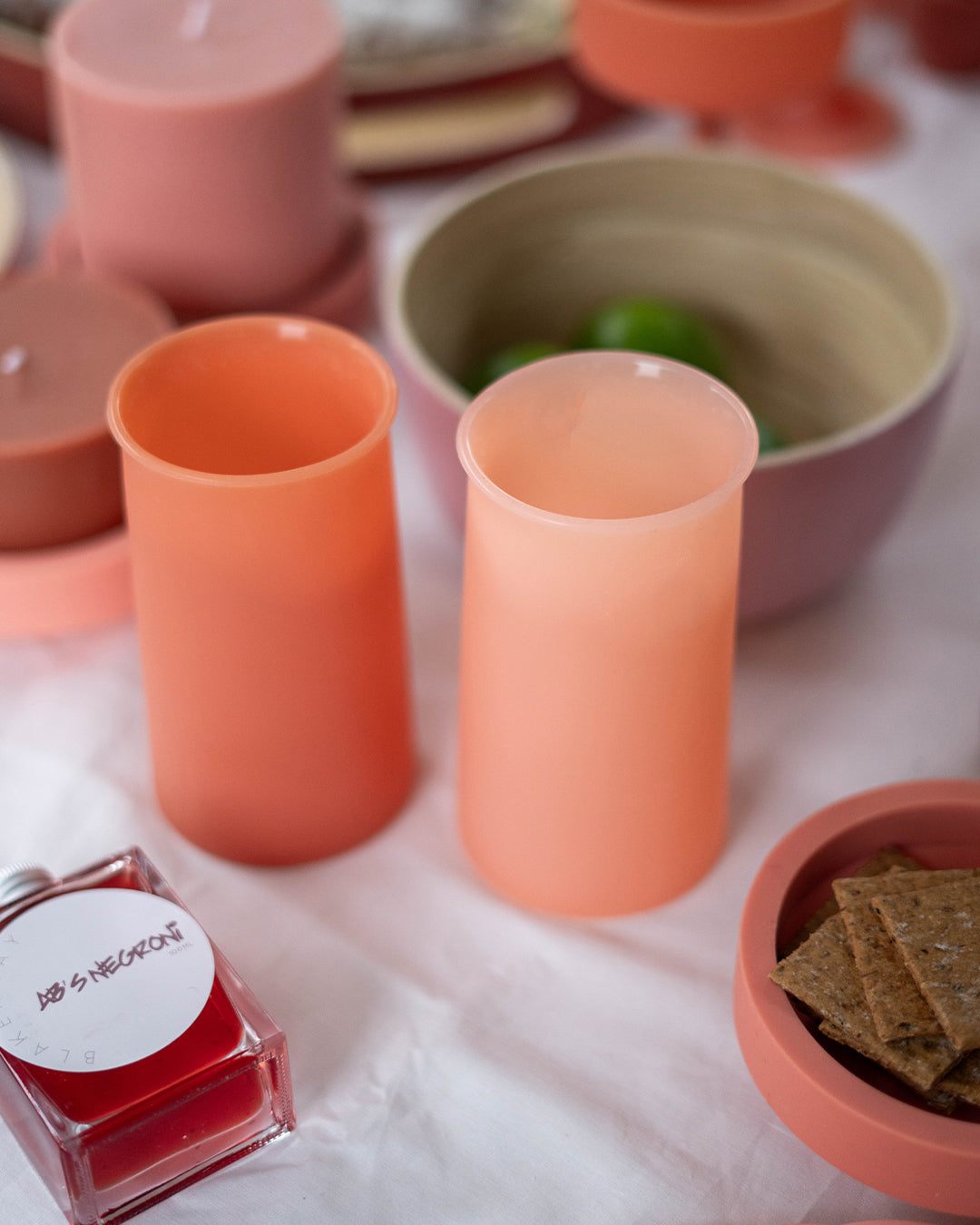 Terra + Peach | Stegg | Unbreakable Highball Glasses