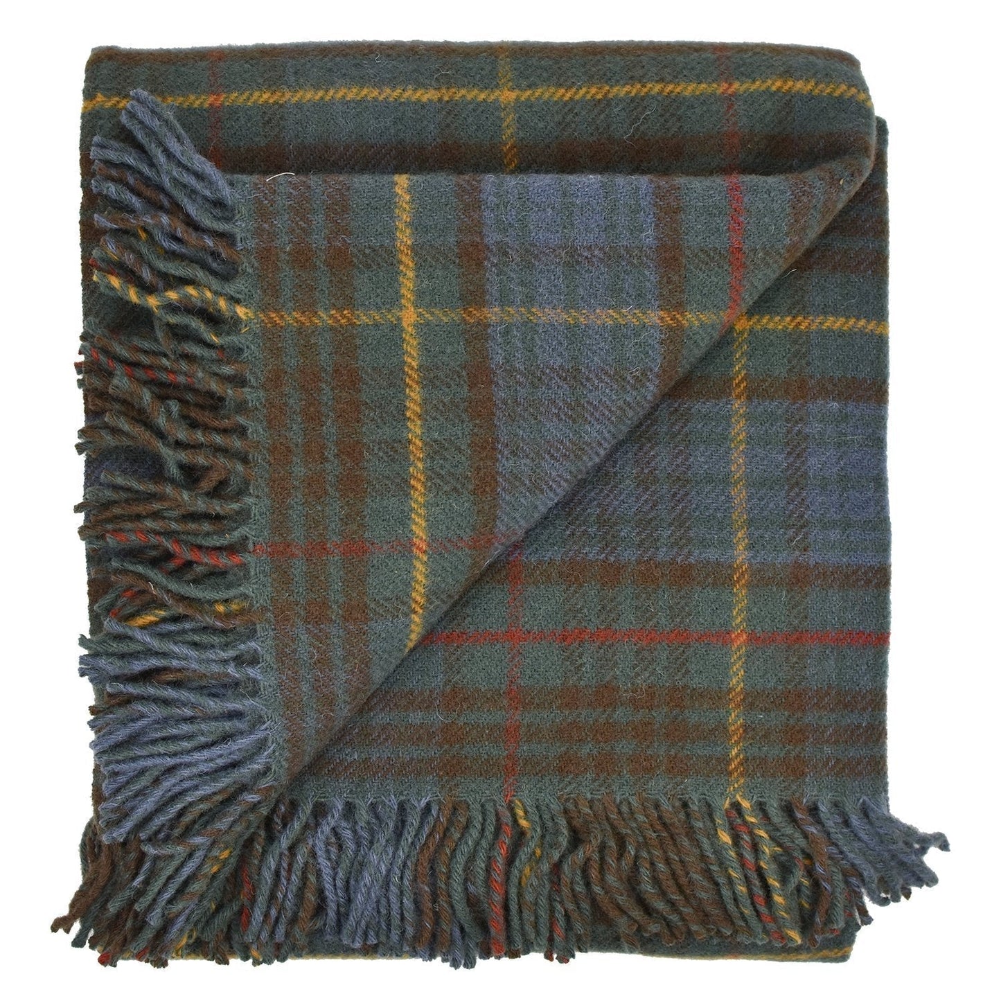 Highland Tweeds New Wool Fluffy Throw ~ Antique Hunting Stewart ~ - Osadia Concept Store