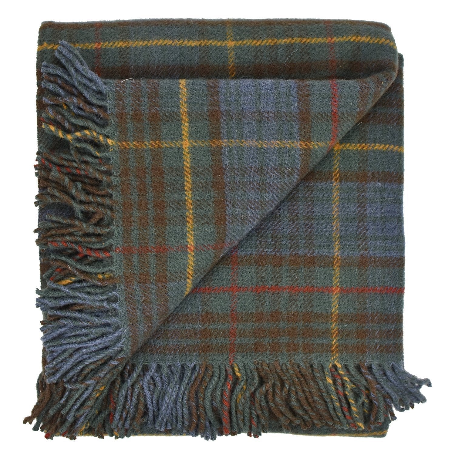 Highland Tweeds New Wool Fluffy Throw ~ Antique Hunting Stewart ~ - Osadia Concept Store