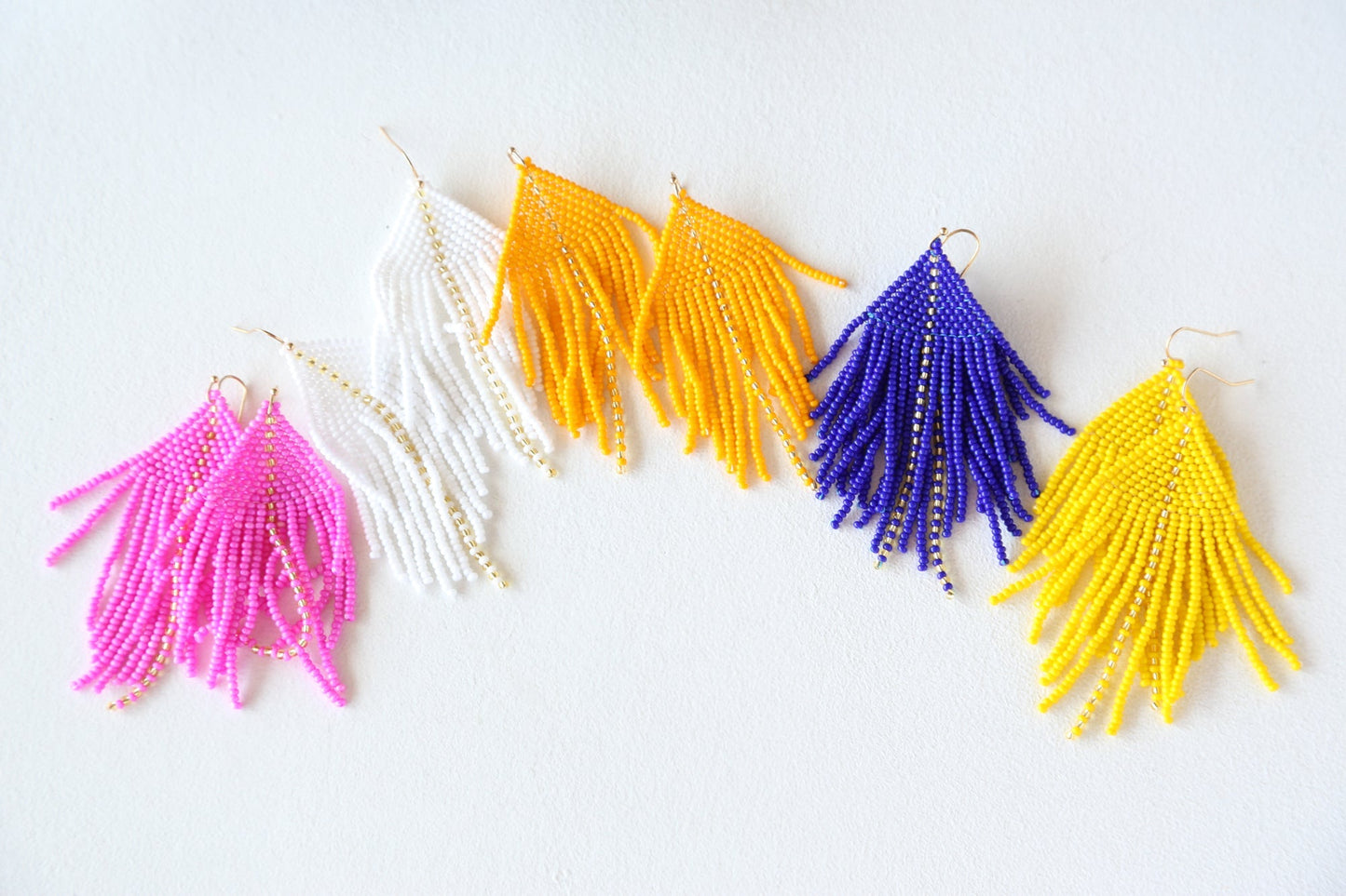 Raya White Earrings