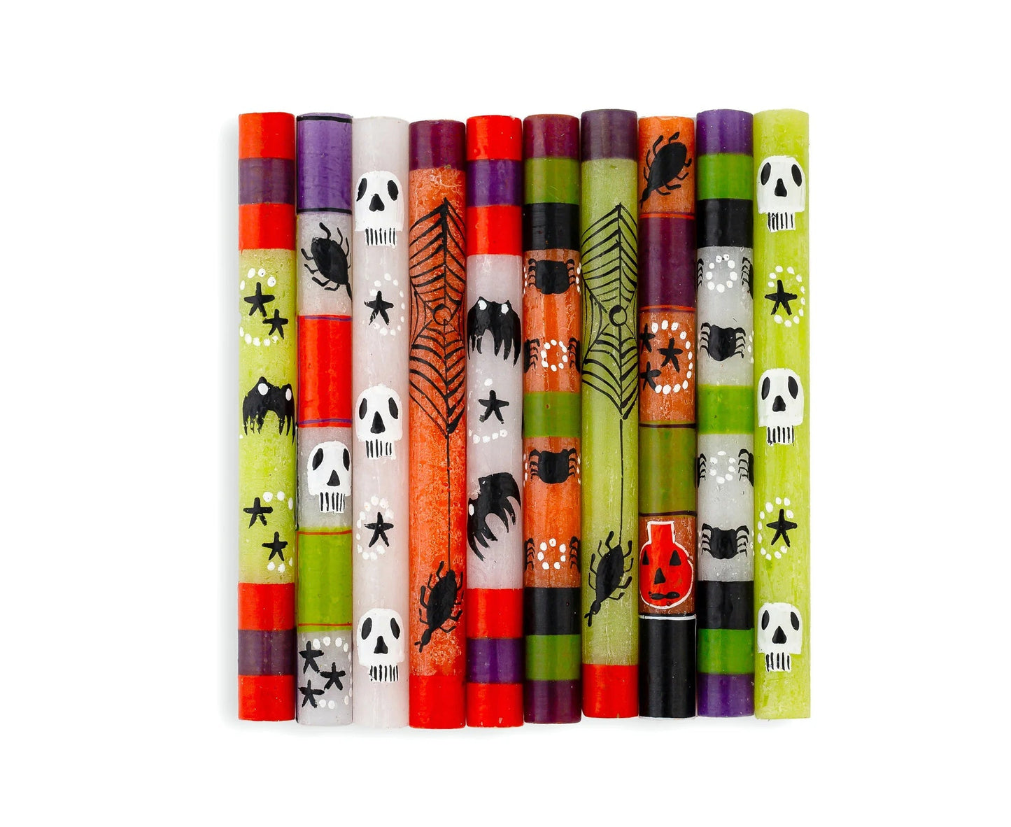 Halloween Painted Candles