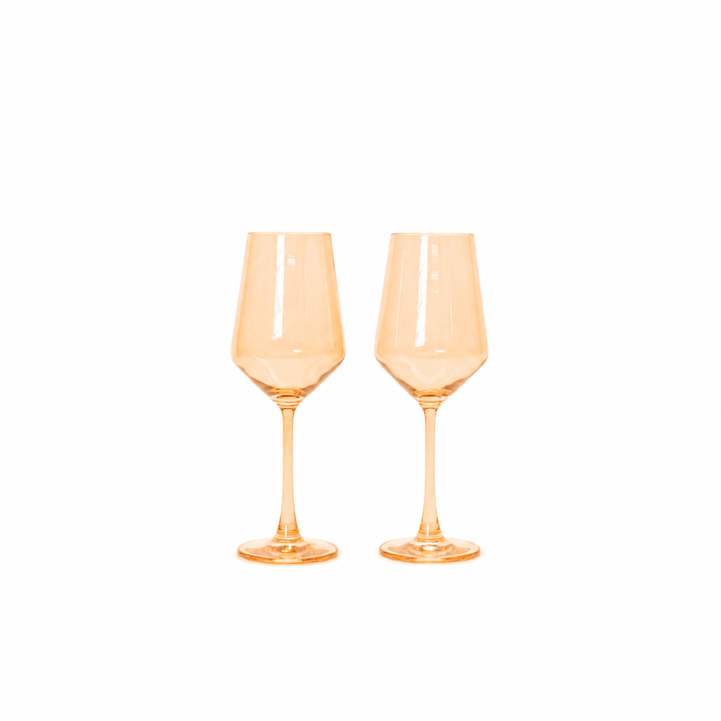 Creamsicle - Colored Wine Glass