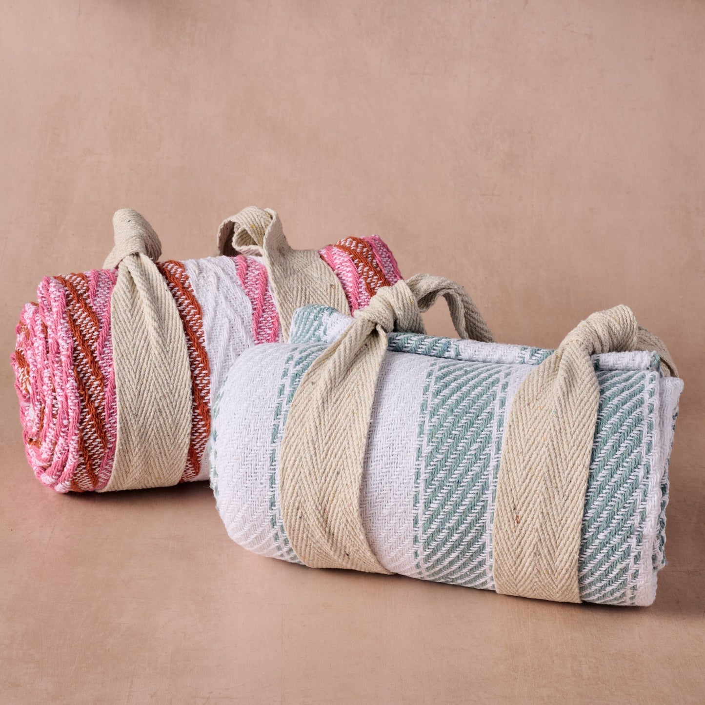 Garmee Upcycled Cotton Beach Blanket - Blue