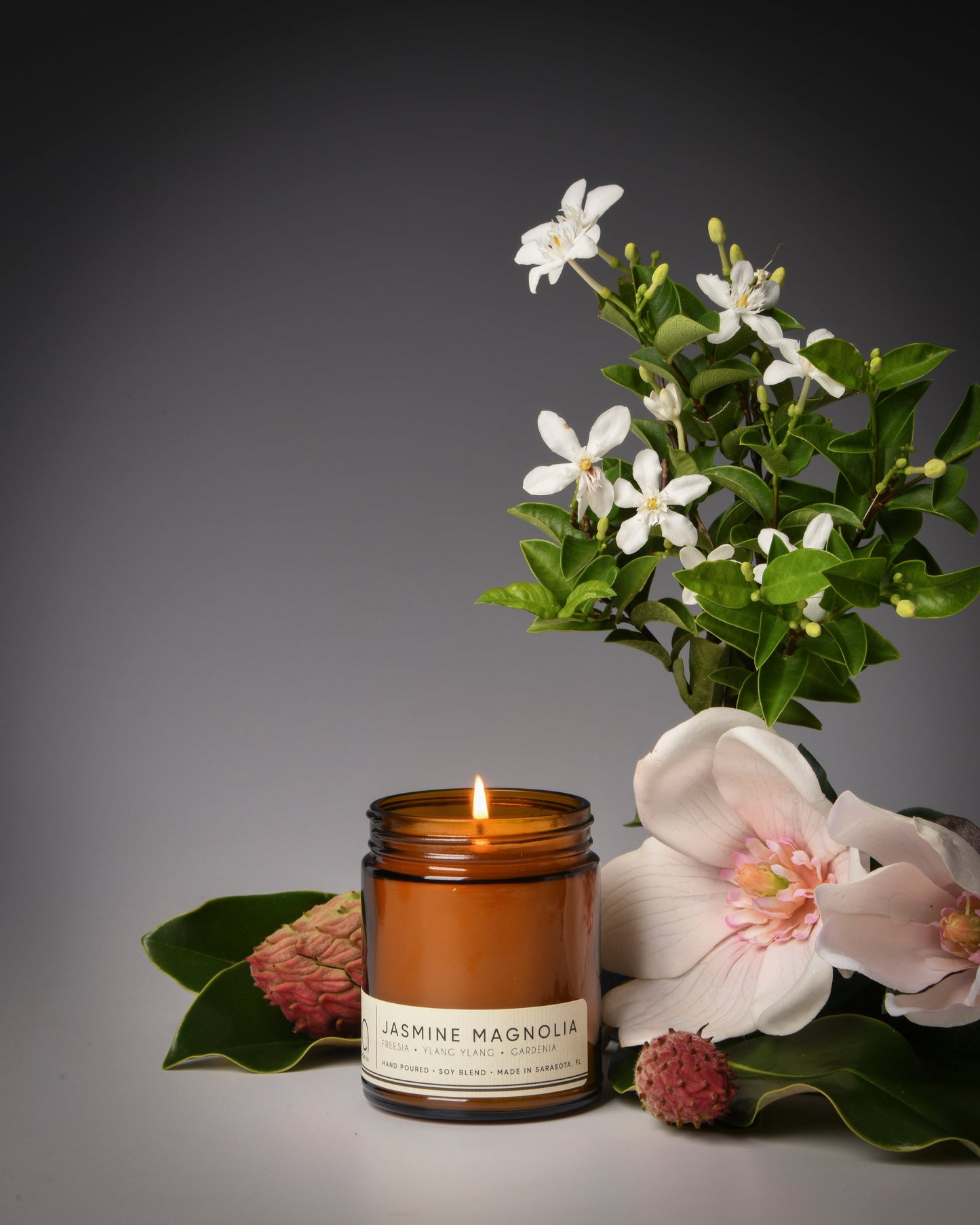 S/2 Jasmine Magnolia + No Man’s Rose Floral Duo