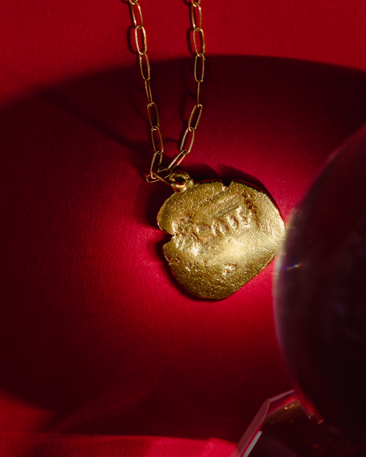 Parrot Cay Long Coin Necklace