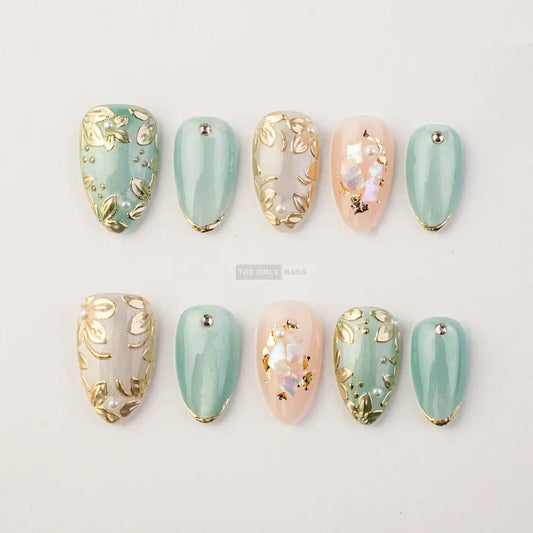 Jade Bloom - Mint / Short Almond - Osadia Concept Store