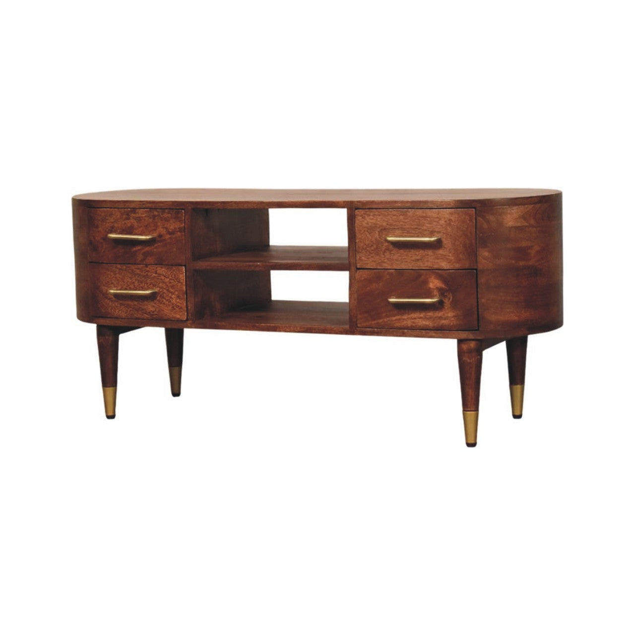 Solid Wood Jetson Curve Media Console
