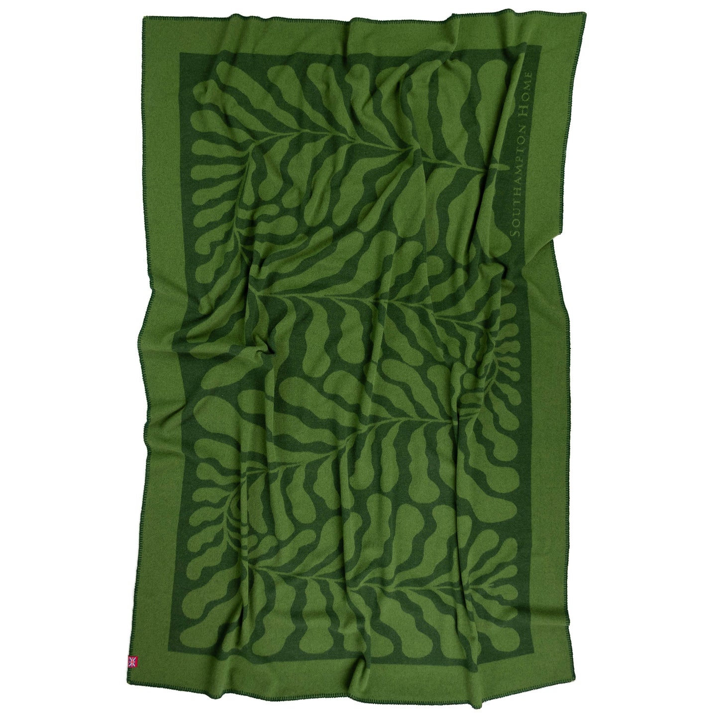 Southampton Home Merino Wool Fleece Throw ~ Leaf ~