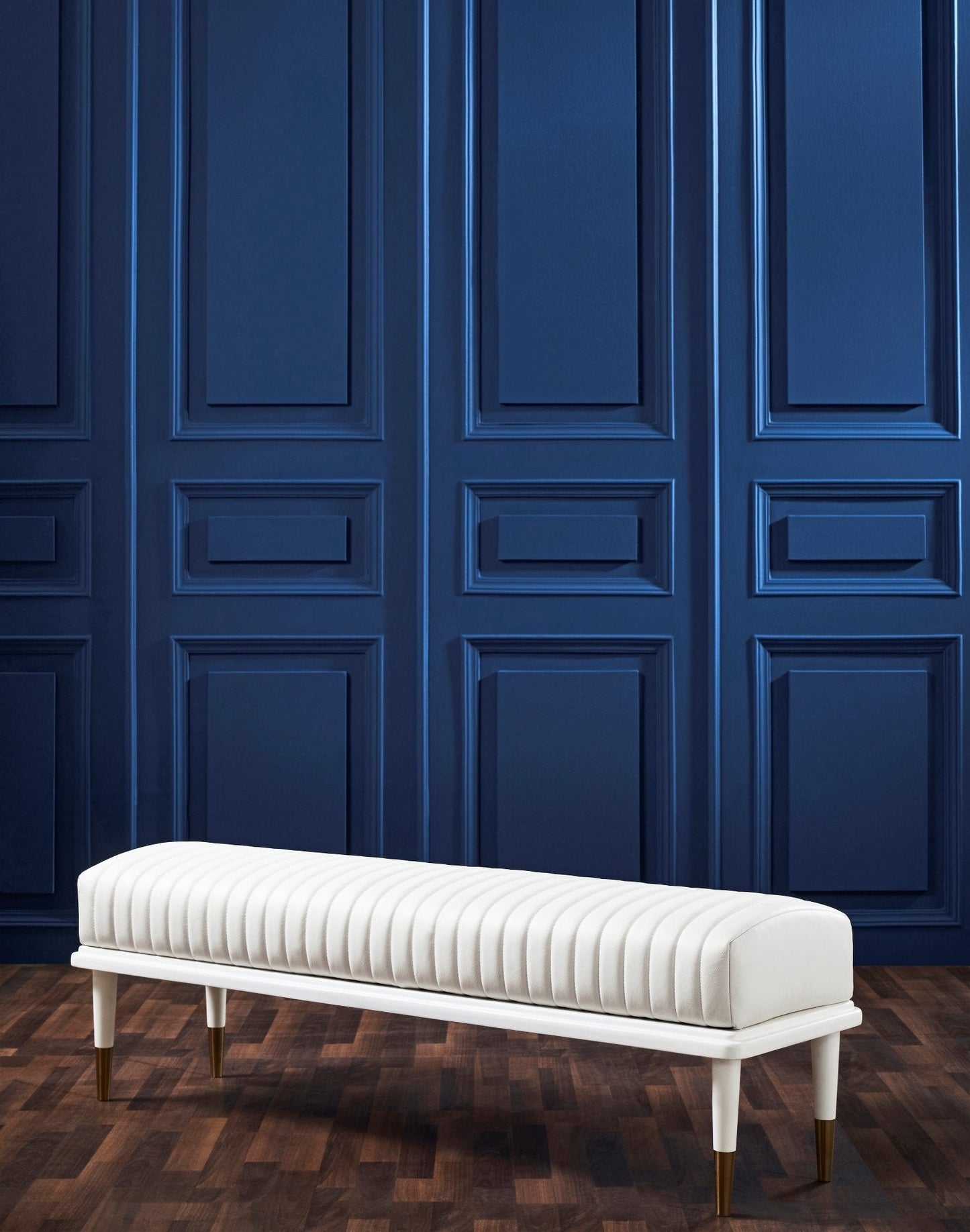 Stanford End-Of-Day Leather Bench