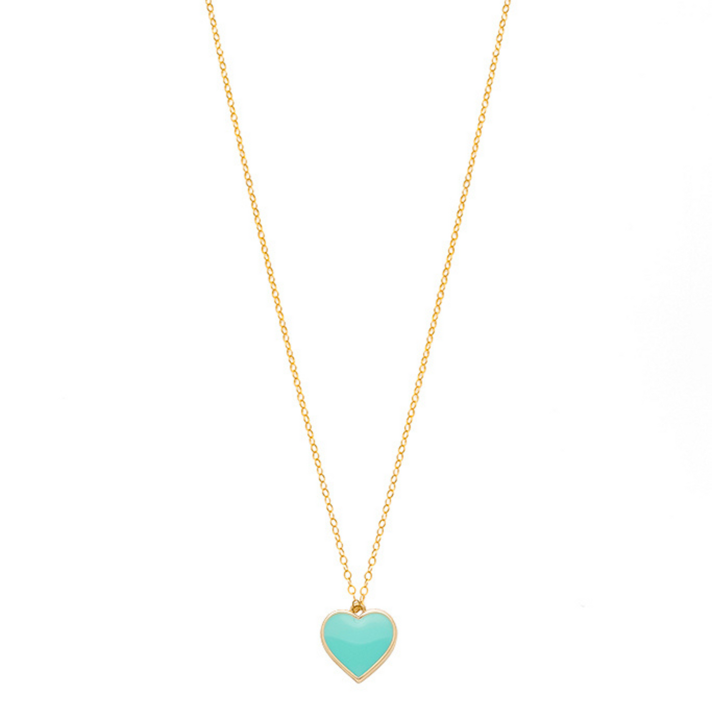 Single Hearted Girl Turquoise Necklace | Magnetic Clasp