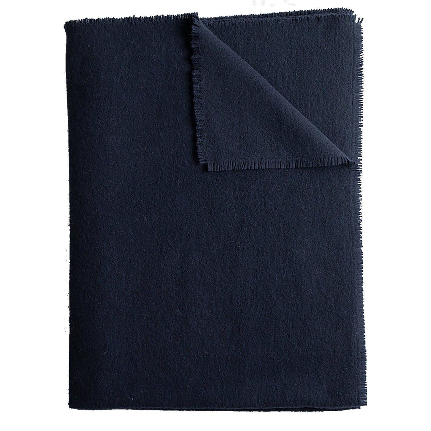 Boucle Extra Fine Merino Wool Throw ~ Midnight Blue ~