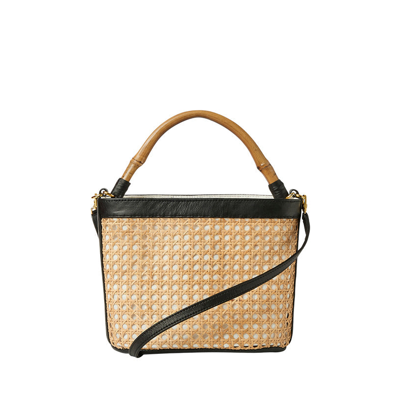 Tara Cane Wicker Bucket Bag