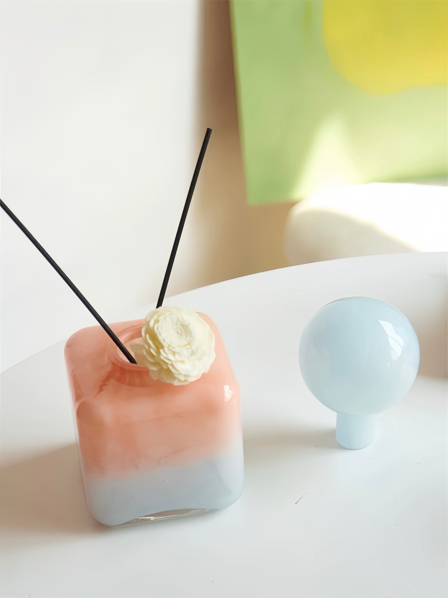 Handblown Bonbon Decorative Jar, Dopamine Decor, Whimsical Diffuser Bottles